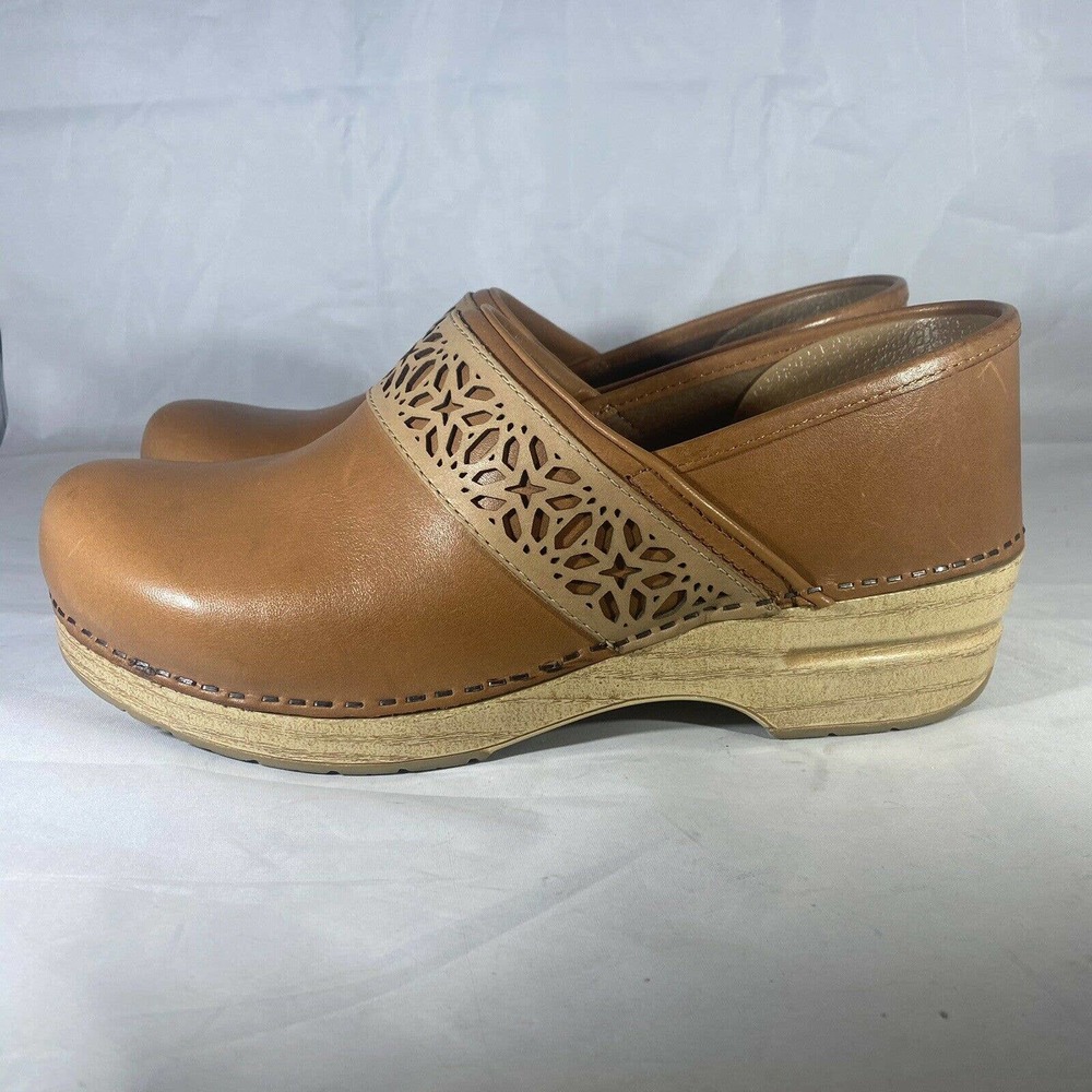 Dansko Pavan Laser Cut Leather Clogs